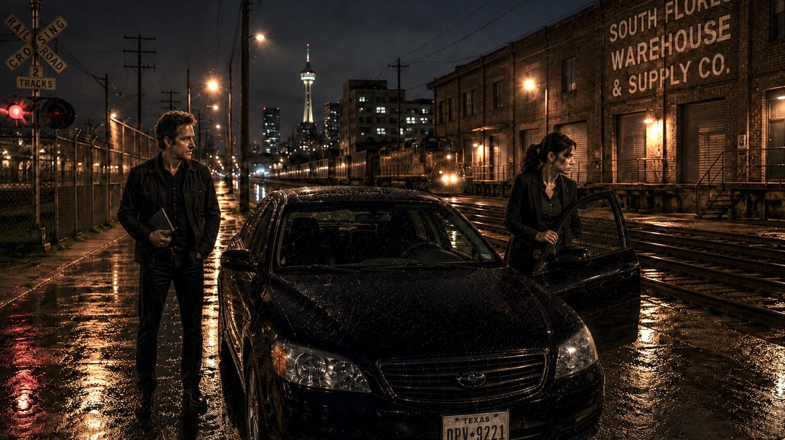 Ethan Sloan and Detective Mara Reyes in Warehouse District
